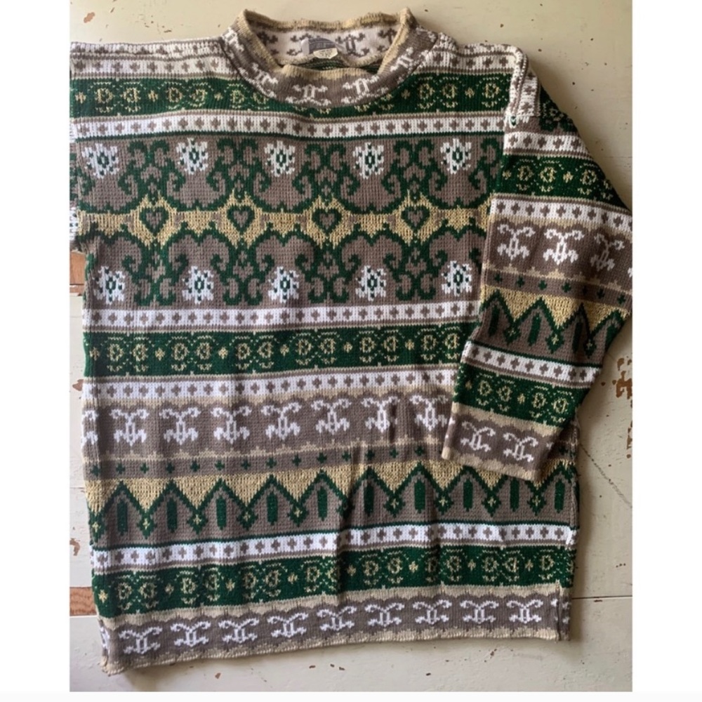 vintage Arielle metallic knit sweater - Picture 2 of 12